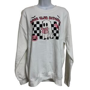 NWT Book Club Bitches Crew Neck Sweater Womens Size M